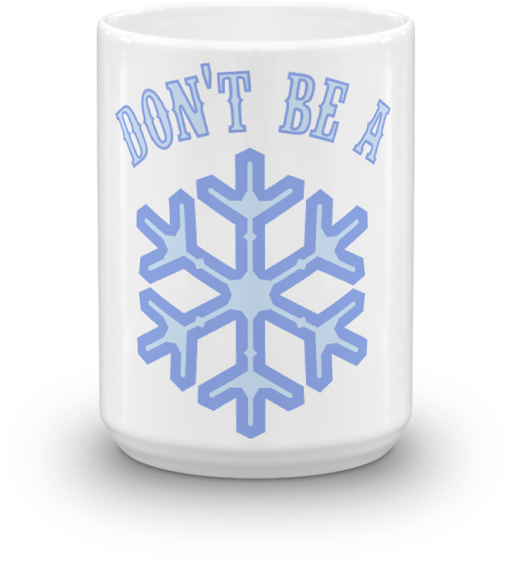 Snowflake Mug Message Design