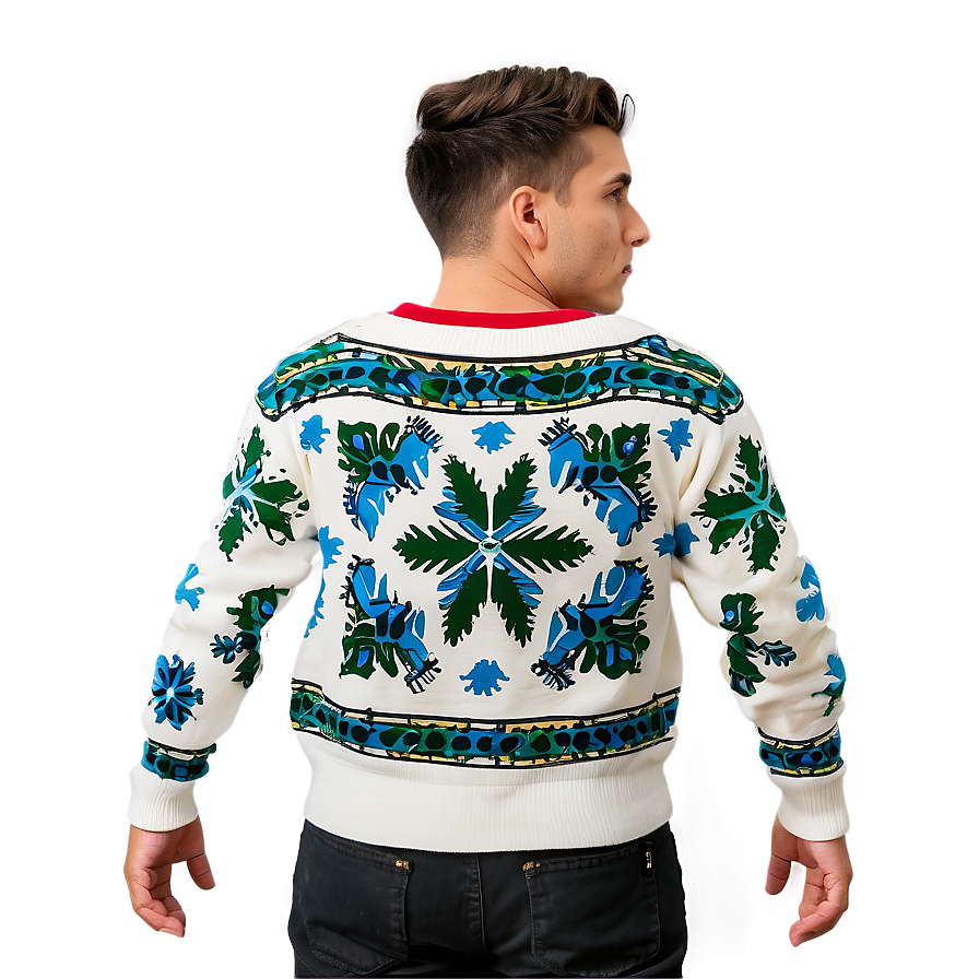 Snowflake Sweater Design Png 55