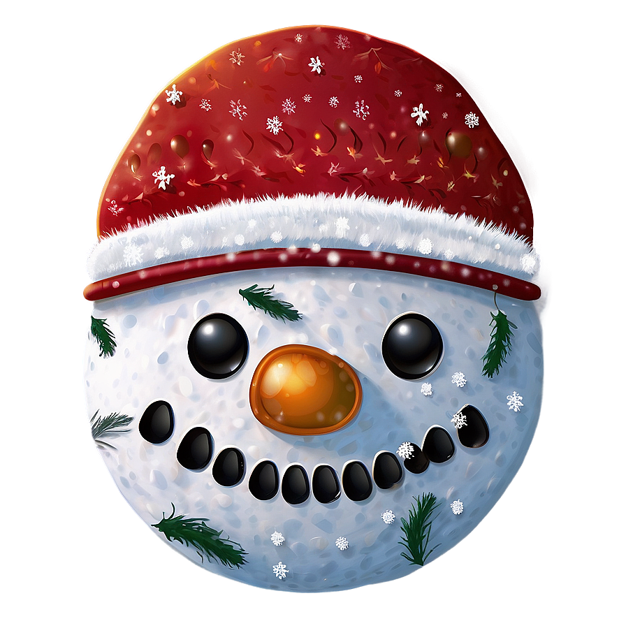 Snowman Head Winter Png 23