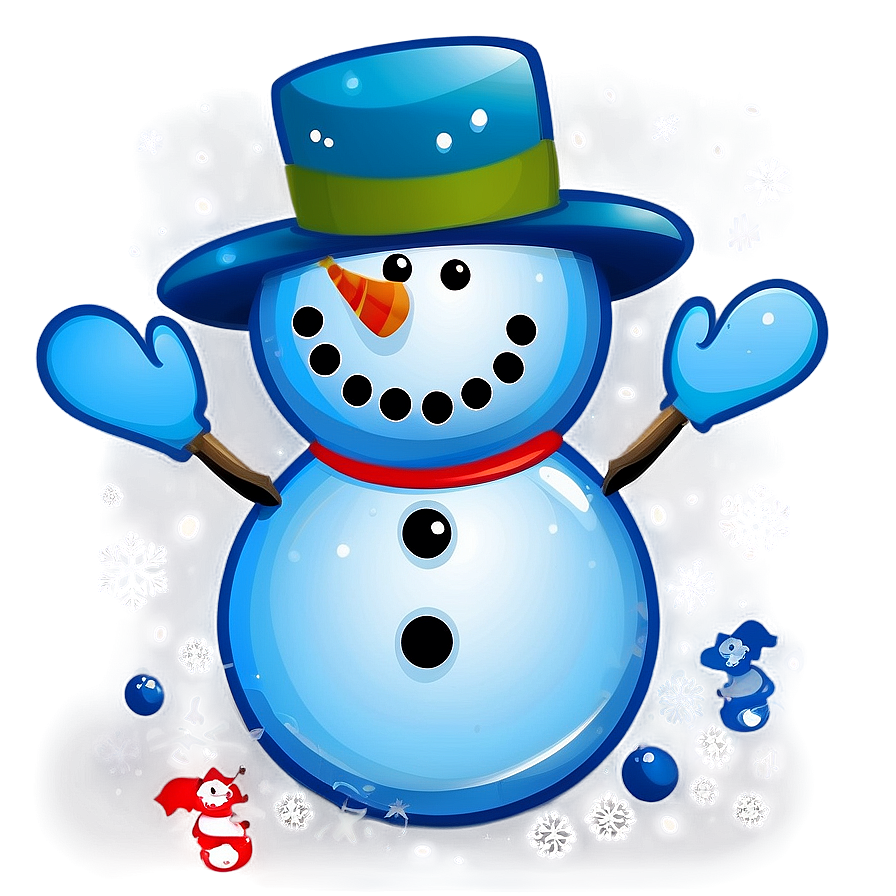 Snowman Holiday Card Design Png 6