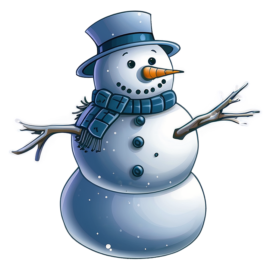 Snowman In A Snowstorm Png Lha4