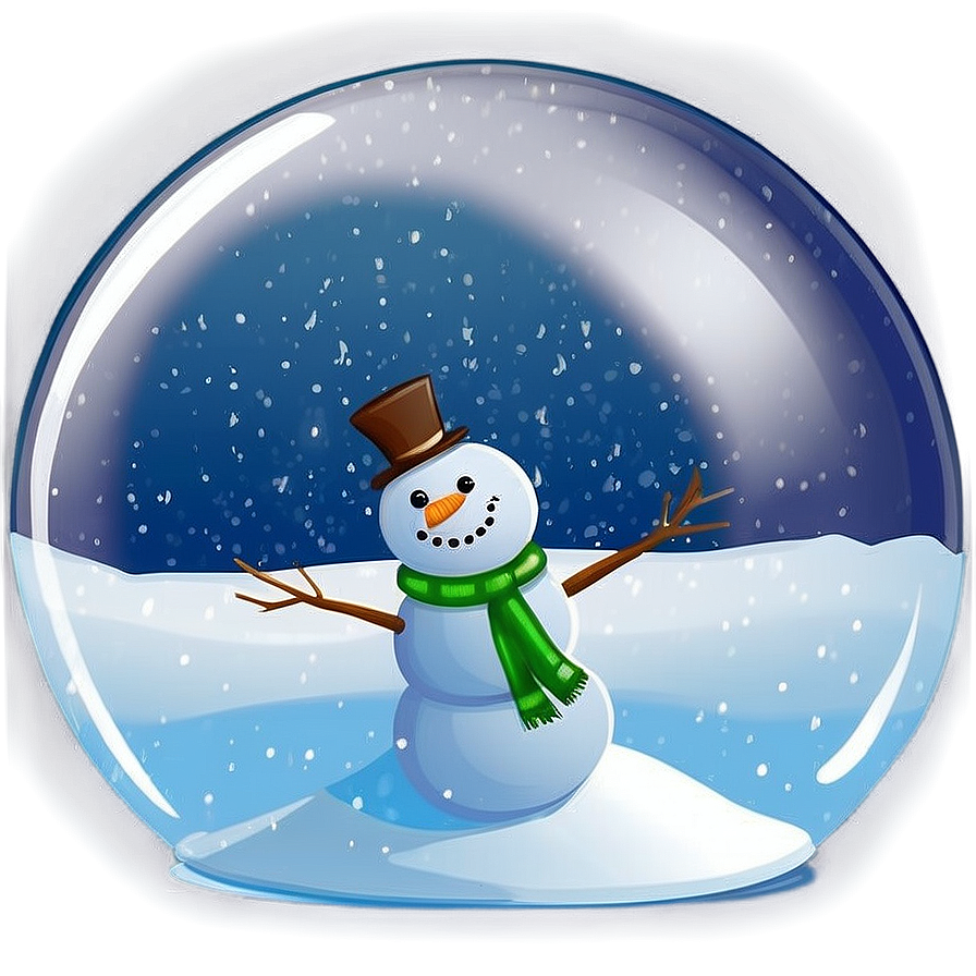 Snowman In Snow Globe Png Pht96