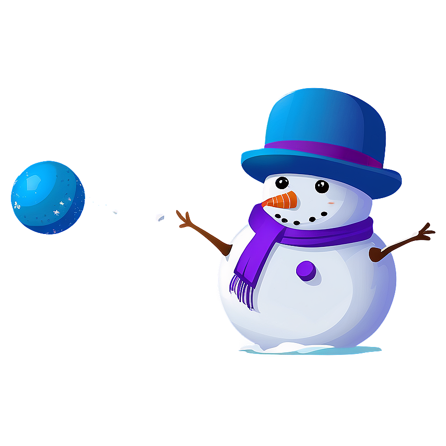 Snowman Snowball Fight Png 37