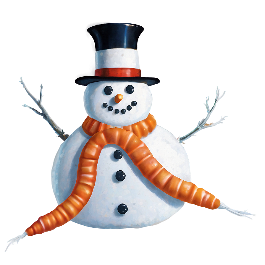 Snowman With Carrot Nose Png Rjm93