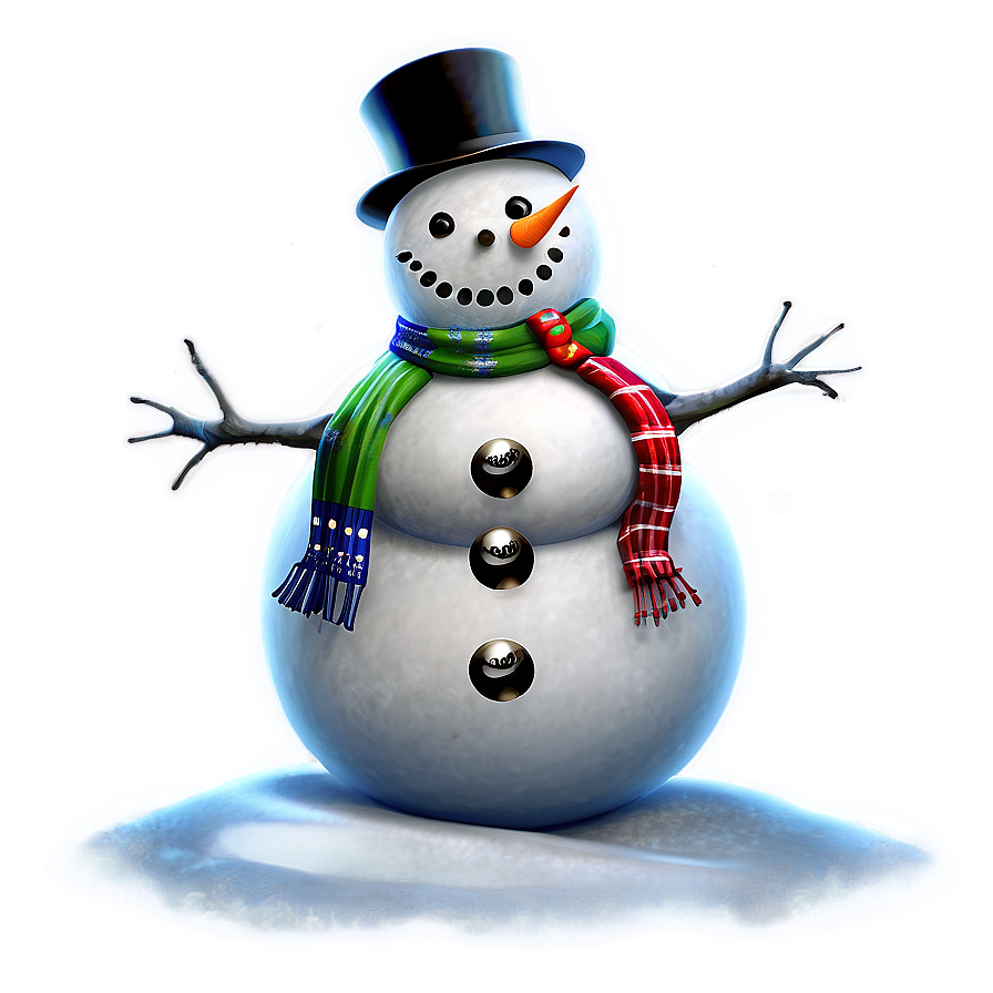 Snowman With Christmas Lights Png 27