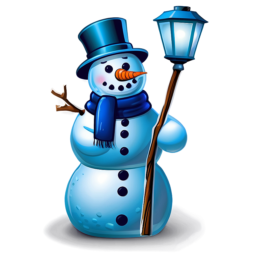 Snowman With Lantern Png Cku58