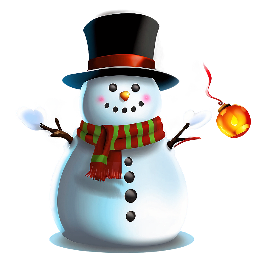 Snowman With Lantern Png Uqc