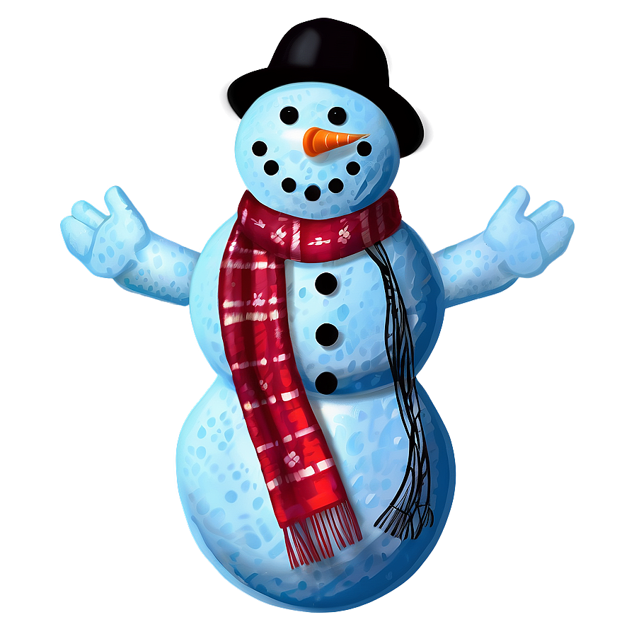 Snowman With Scarf Png Kjo20