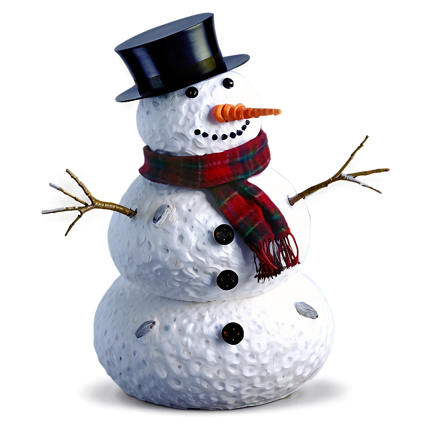 Snowman With Scarf Png Vsi