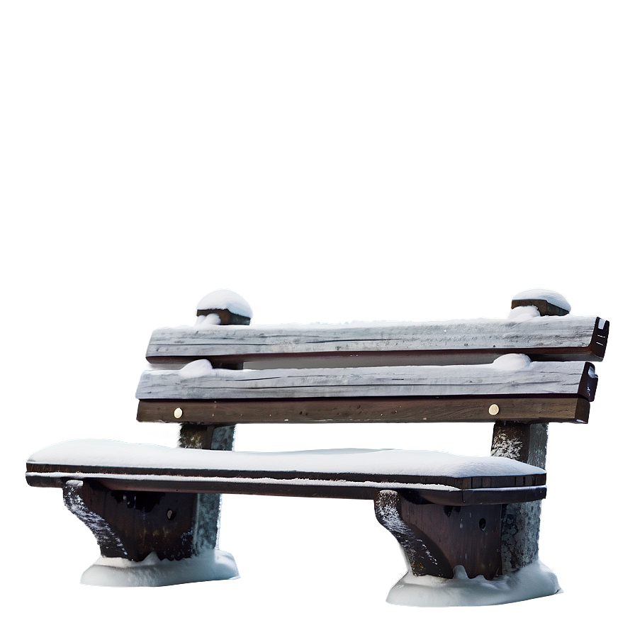 Snowy Bench Transparent Png Xxo