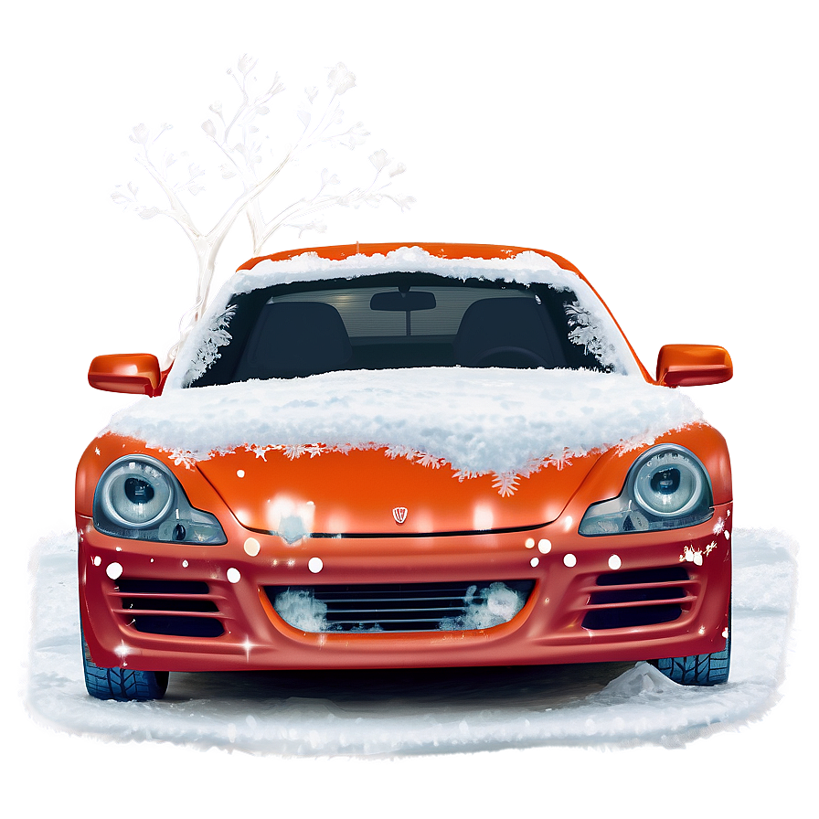 Snowy Car Transparent Png 05252024