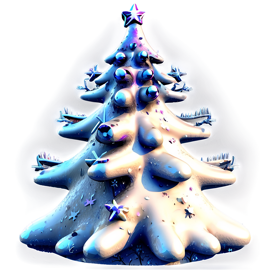 Snowy Christmas Tree Png Ffm71