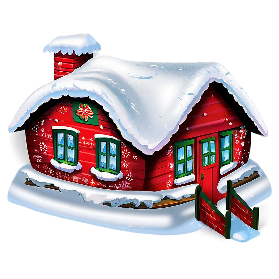 Snowy Christmas Village Png 47