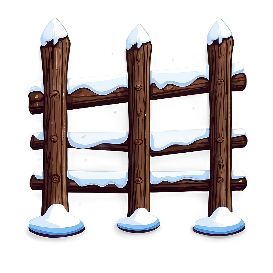 Snowy Fence Transparent Png 68