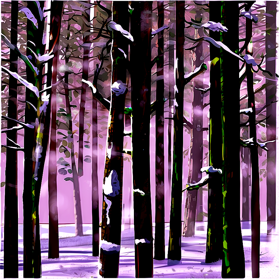 Snowy Forest Transparent Png 88