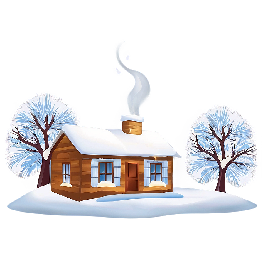 Snowy House Transparent Png 38