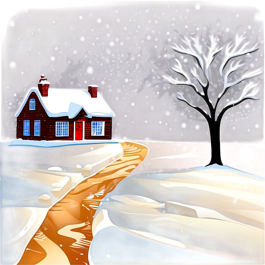 Snowy House Transparent Png 94