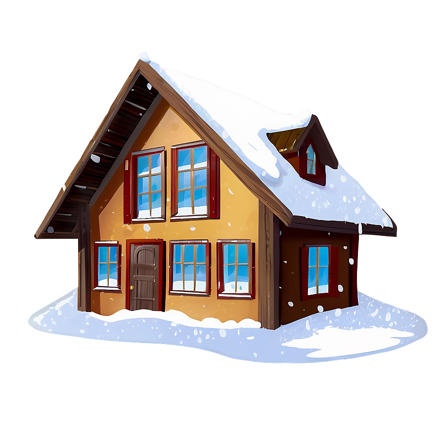 Snowy House Transparent Png Xis52