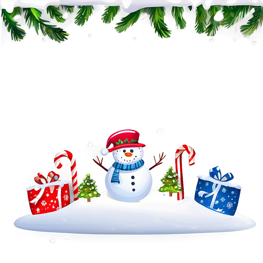 Snowy Merry Christmas Scene Png 55