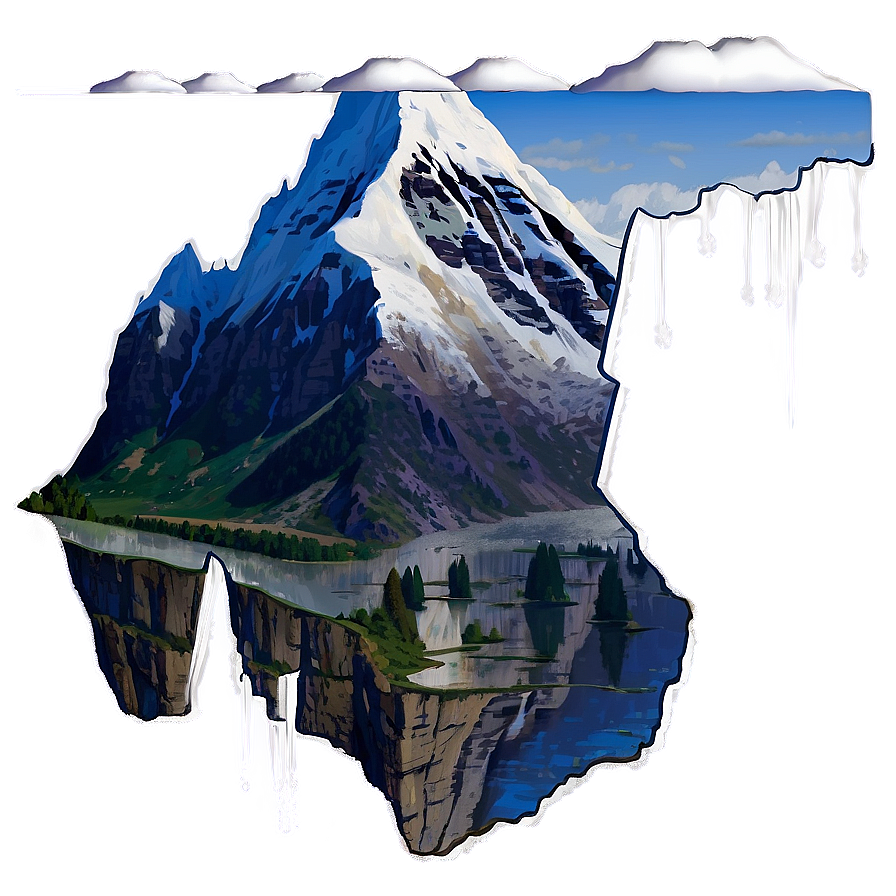 Snowy Mountain Transparent Png 05252024