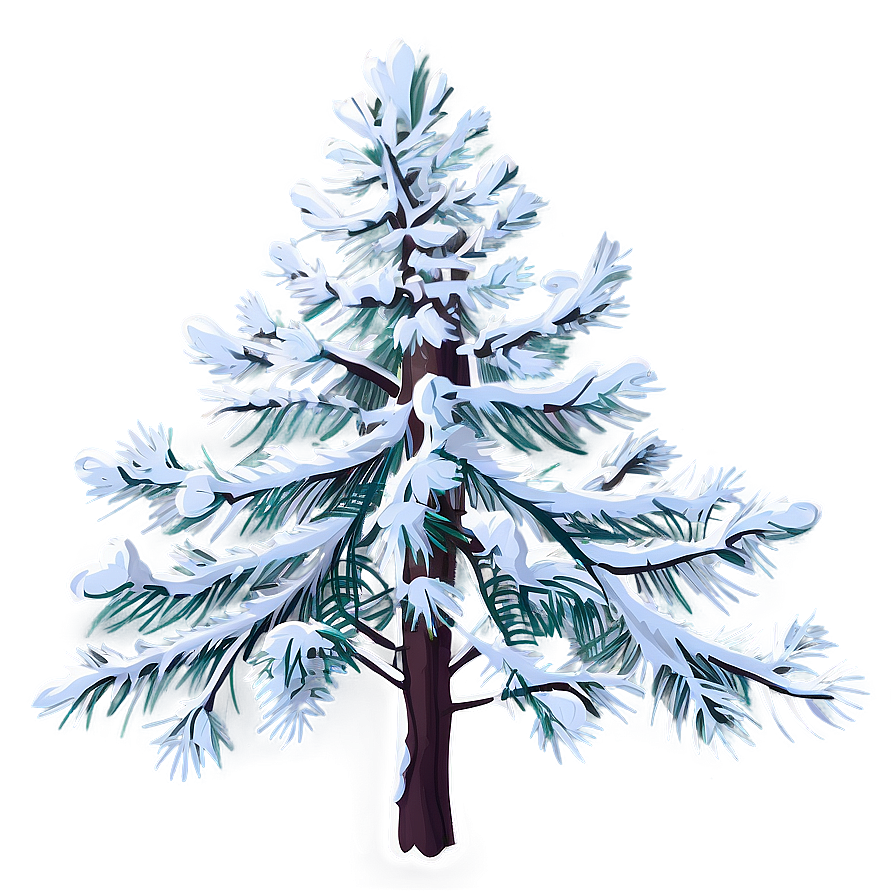 Snowy Pine Tree Png 82