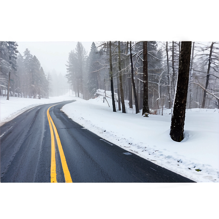 Snowy Road Blizzard Png 35