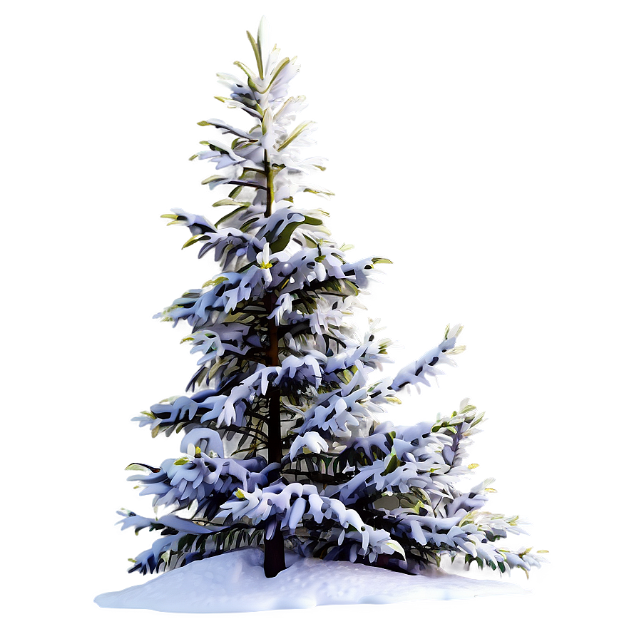 Snowy Spruce Tree Png 74