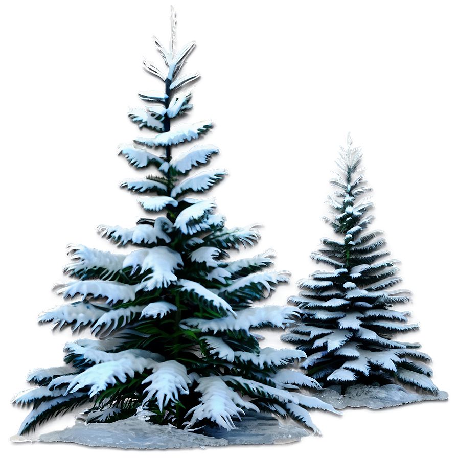 Snowy Spruce Tree Png Mmm