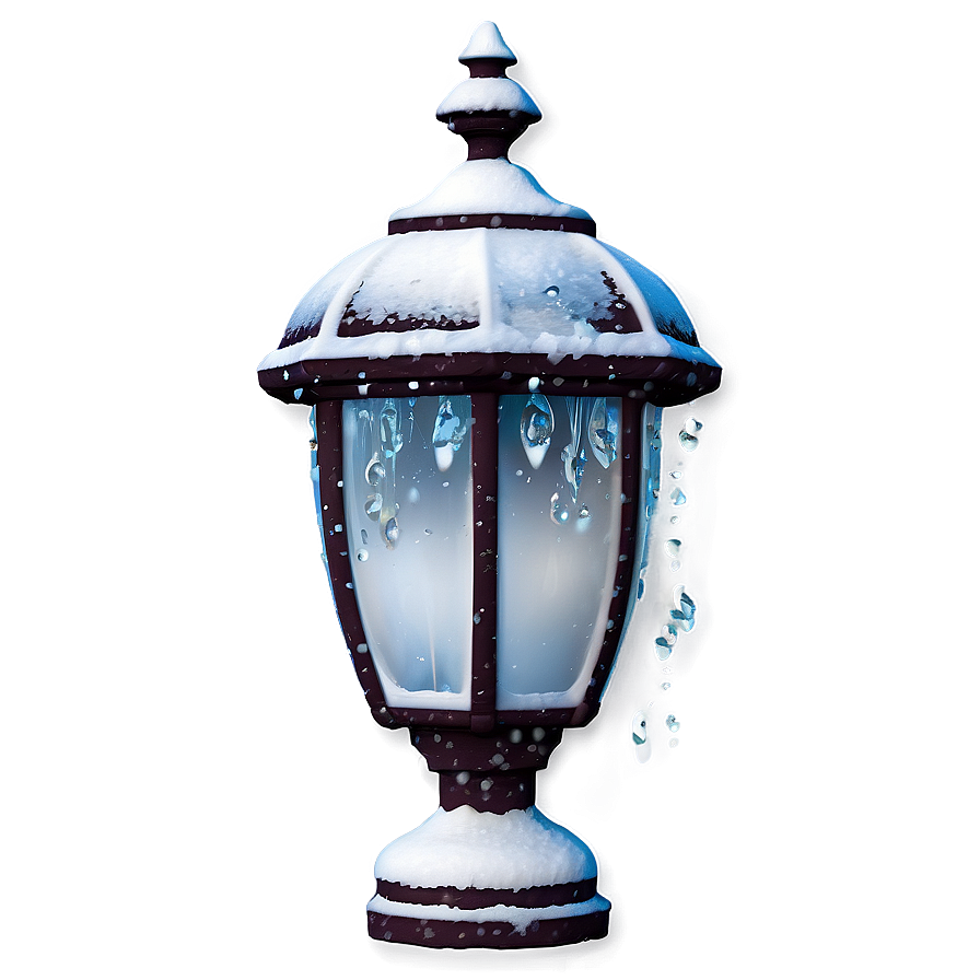 Snowy Streetlamp Transparent Png Pbh13