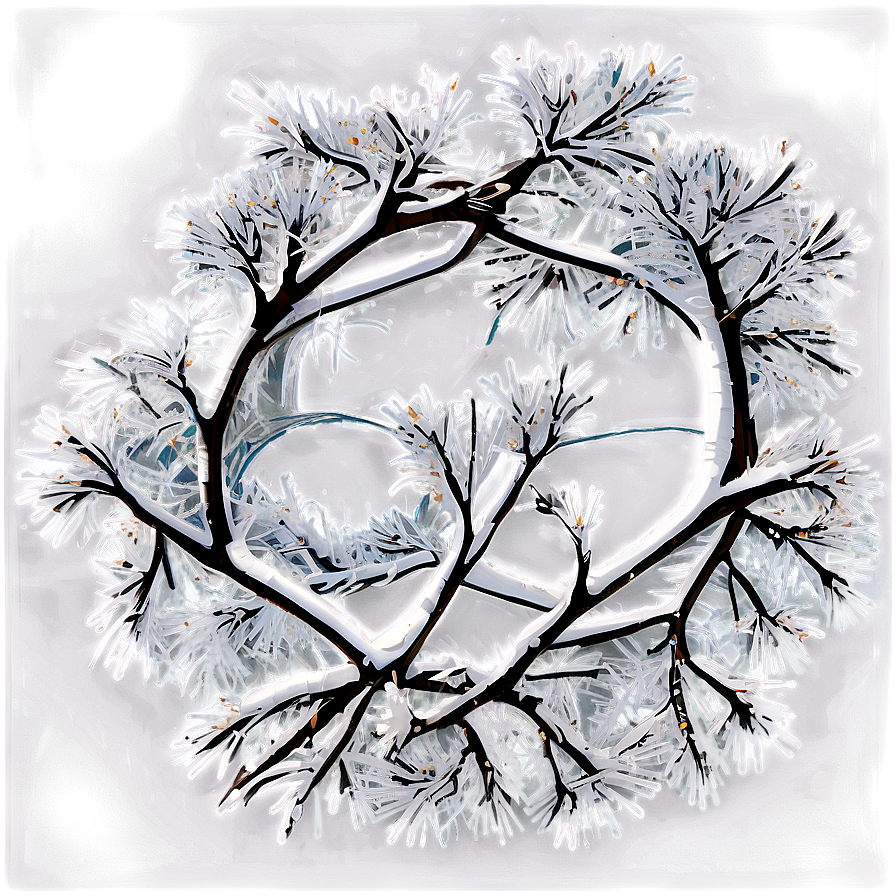 Snowy Tree Branches Png 96