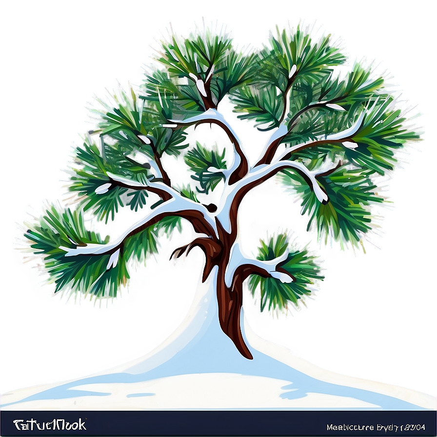 Snowy Tree Silhouette Png Ygx65