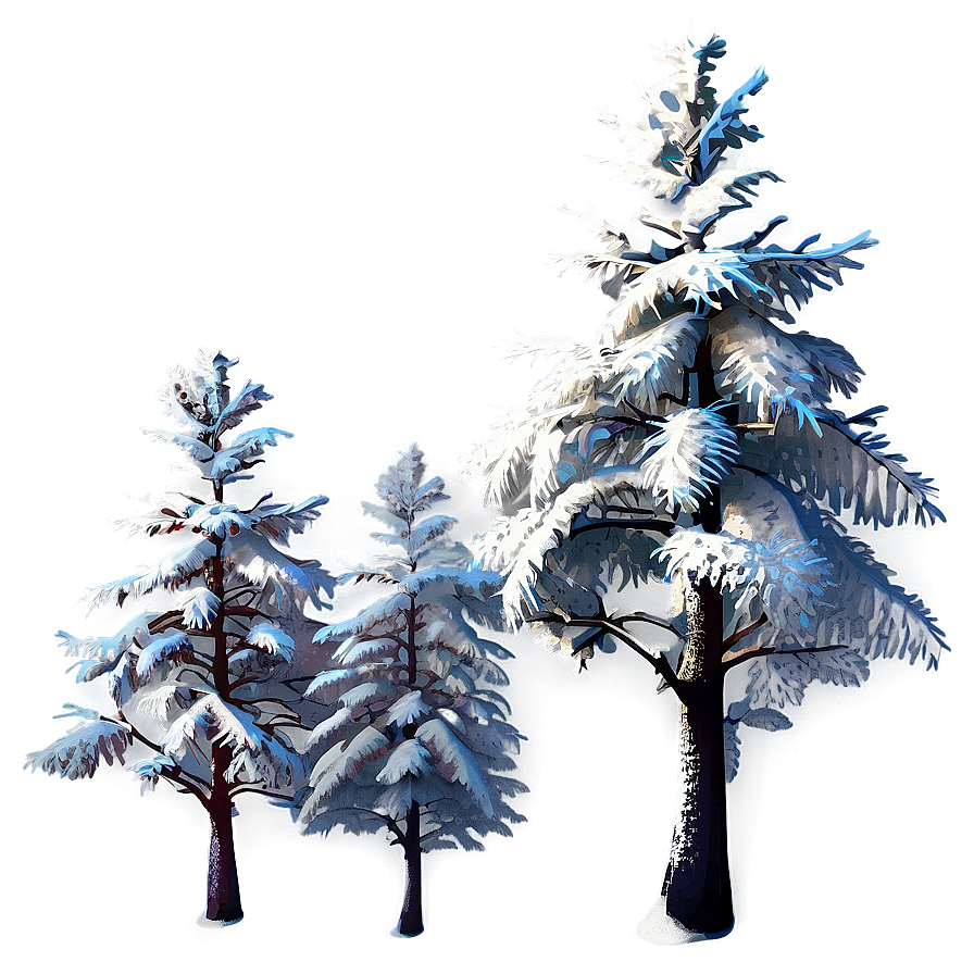 Snowy Trees Transparent Png 15