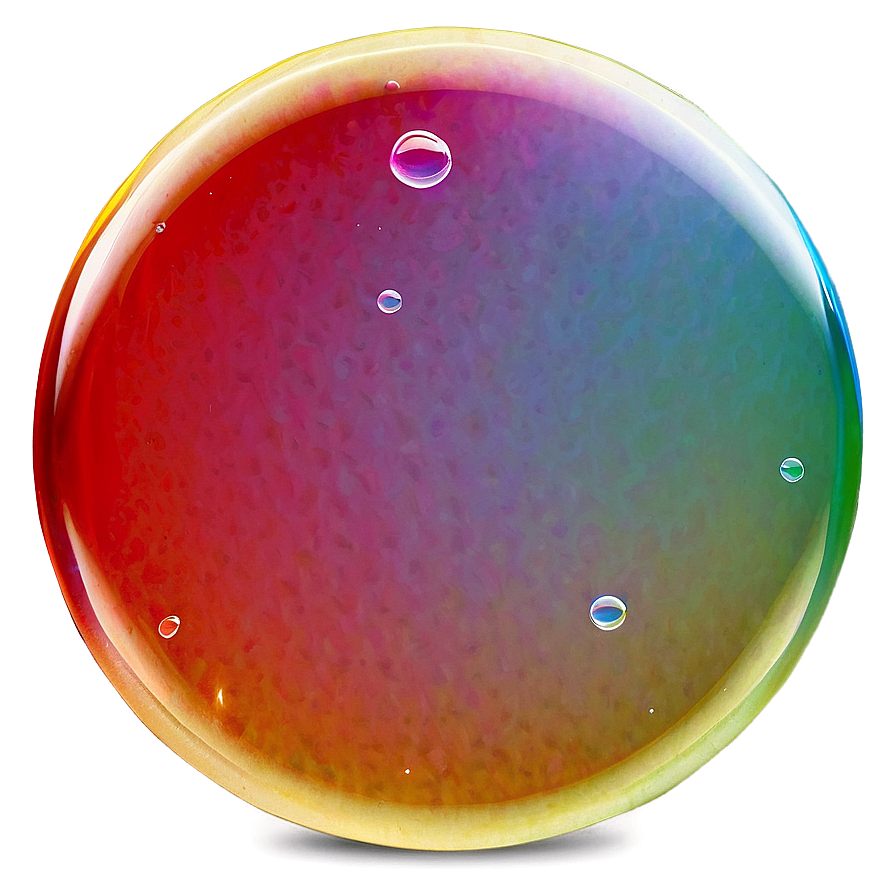 Soap Bubble With Colorful Reflection Png Nmb