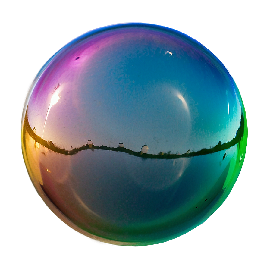 Soap Bubble With Reflections Png 06262024