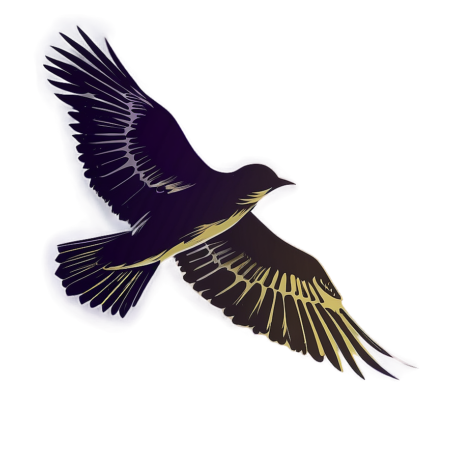 Soaring Bird Silhouette Png 05212024