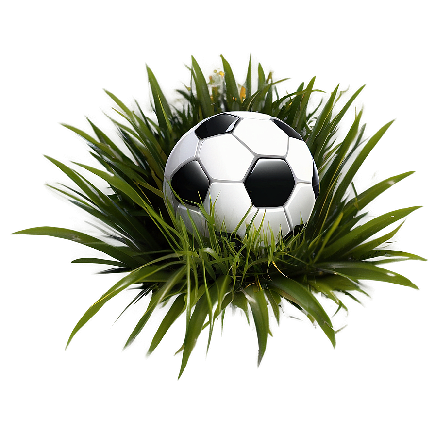 Soccer Ball On Grass Png 06242024