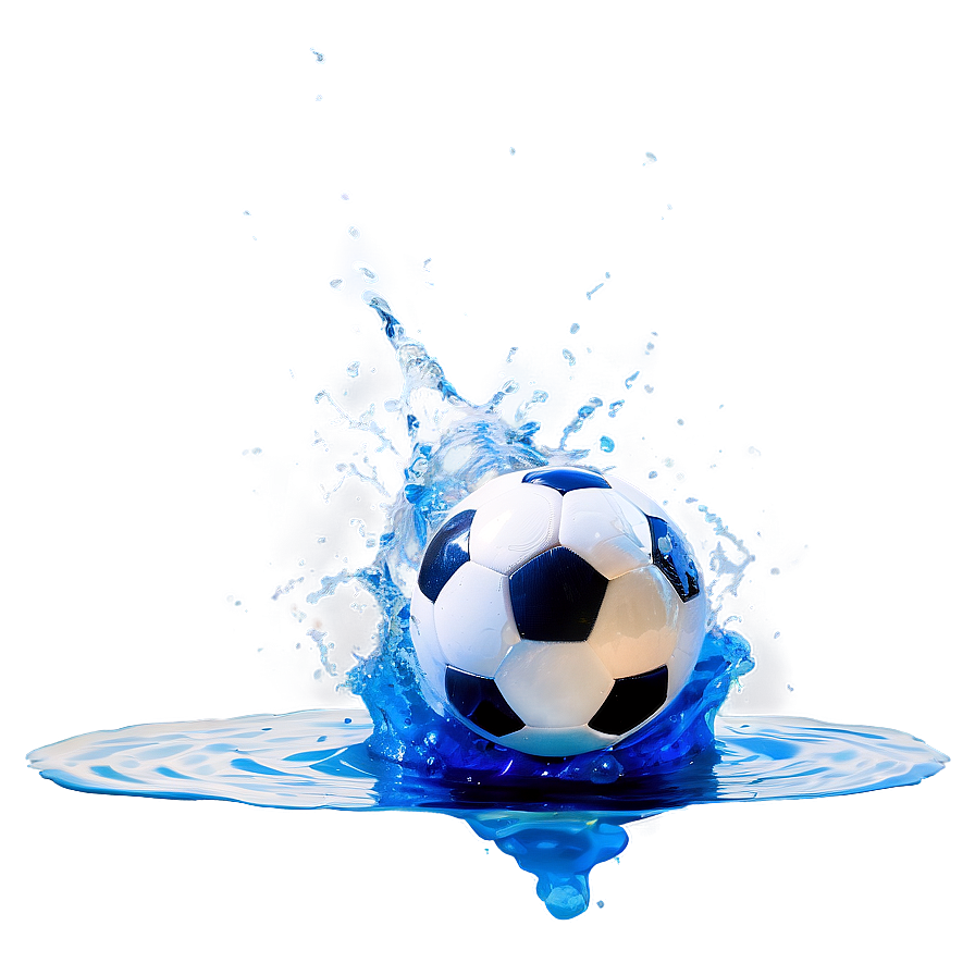 Soccer Ball Splash Water Png Dig34