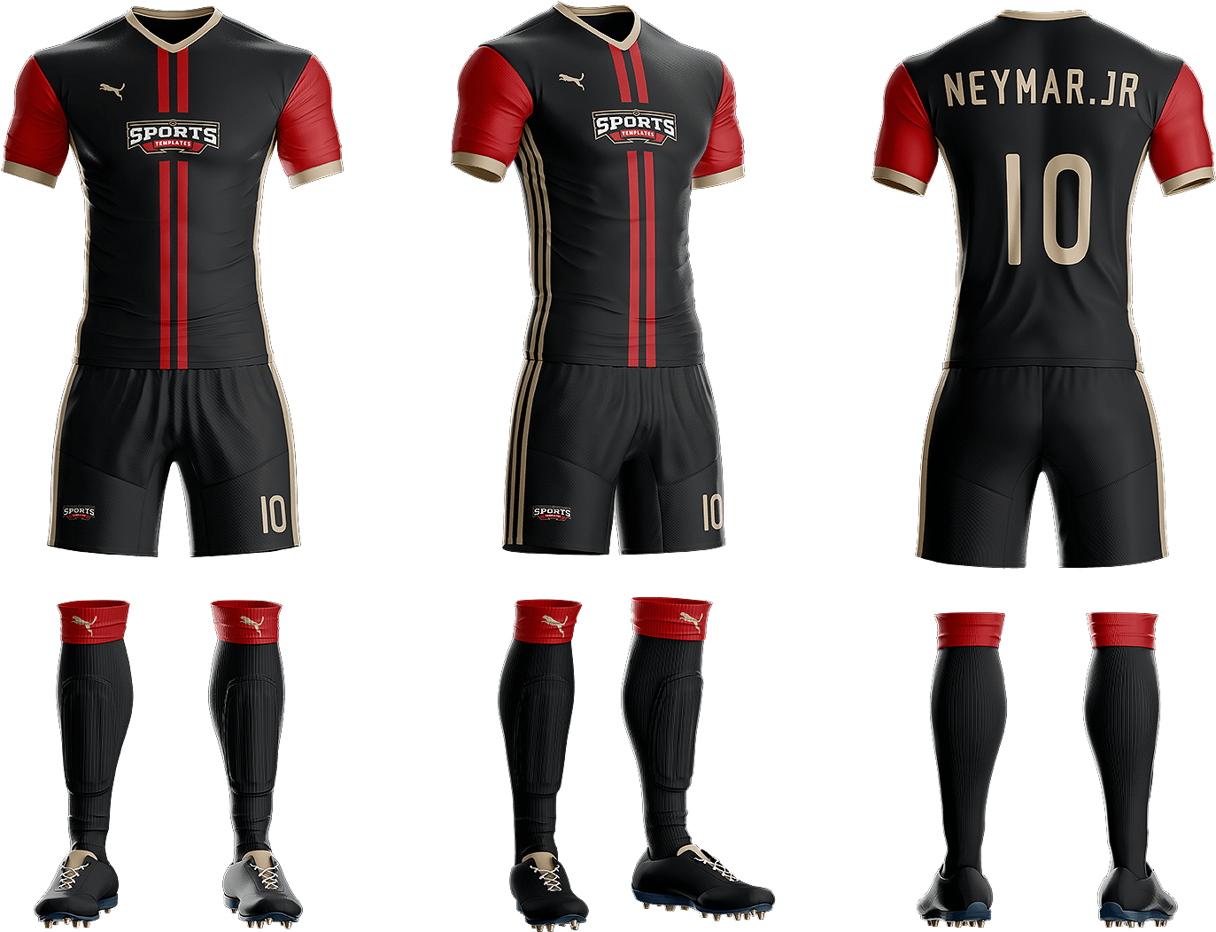 Soccer Kit Mockup Neymar Jr10