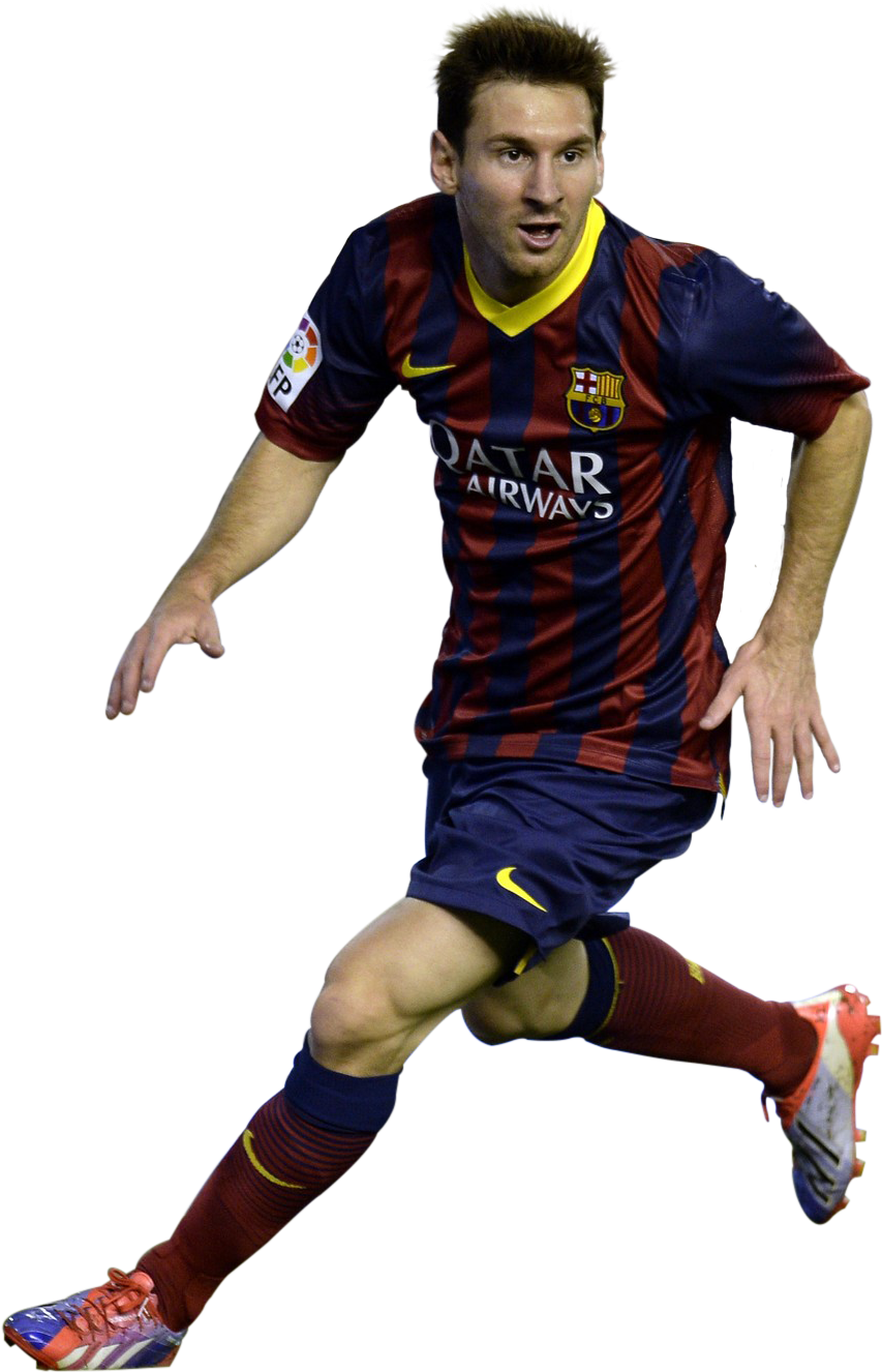Soccer_ Player_in_ Action_ Barcelona_ Kit