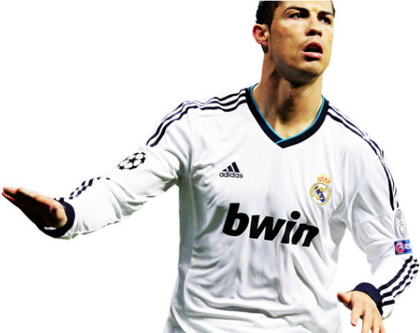 Soccer_ Player_in_ Real_ Madrid_ Kit