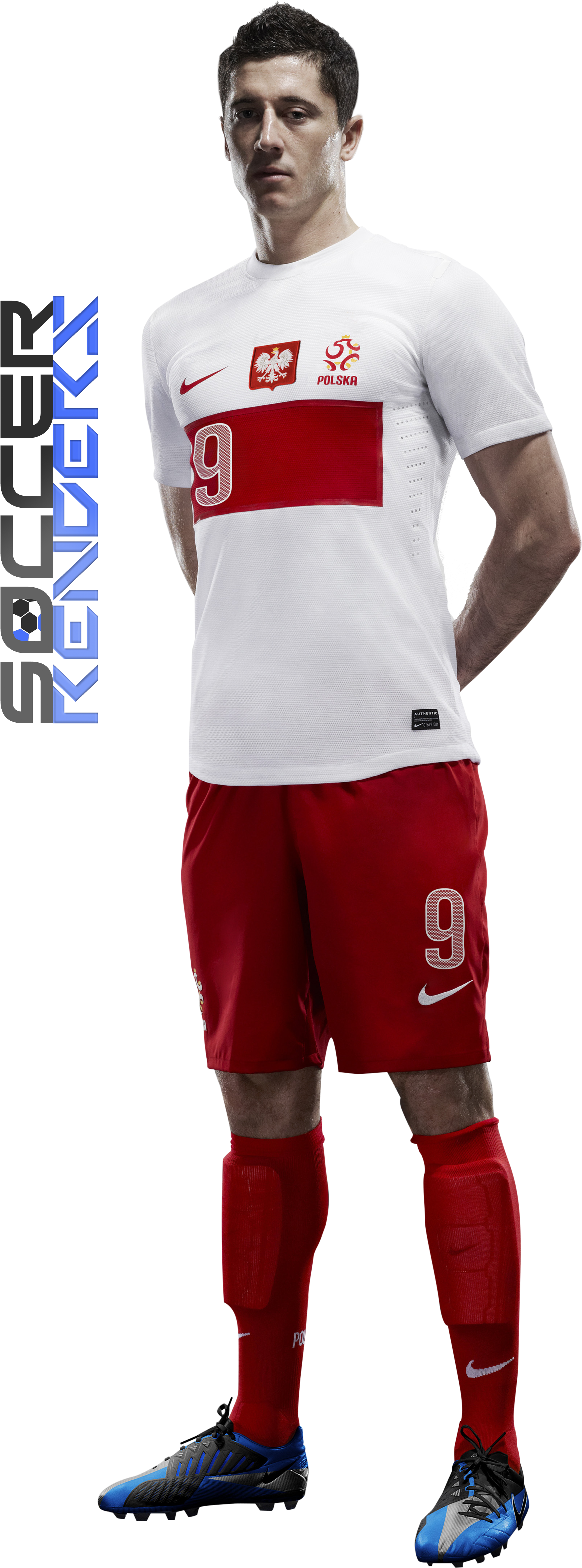 Soccer Playerin Poland Kit