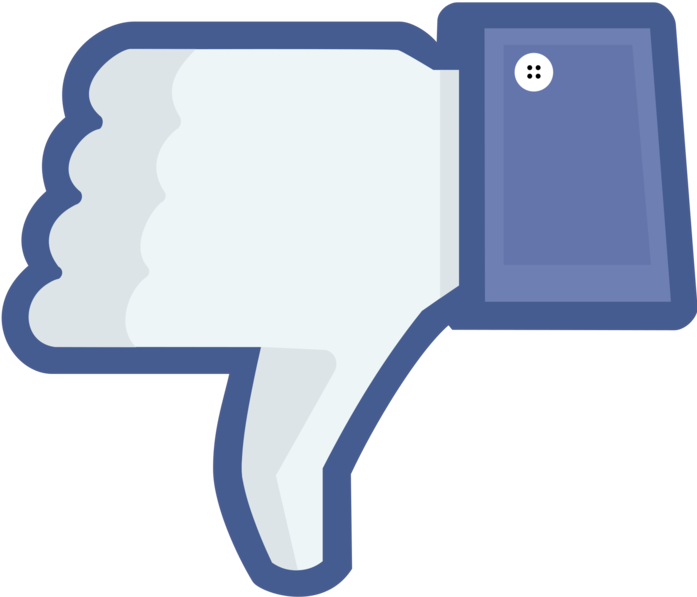 Social Media Dislike Thumb Down