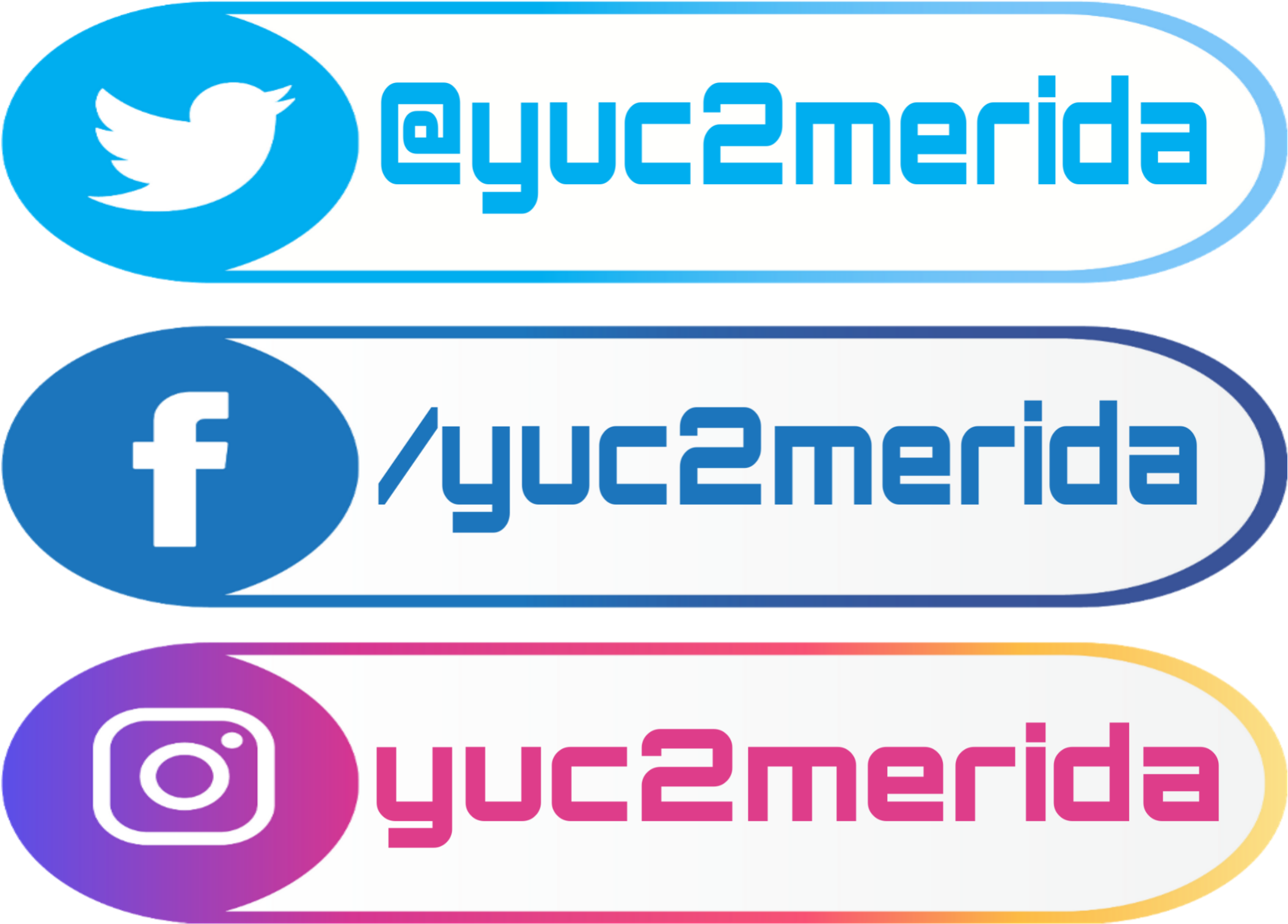 Social Media Handles Yuc2 Merida