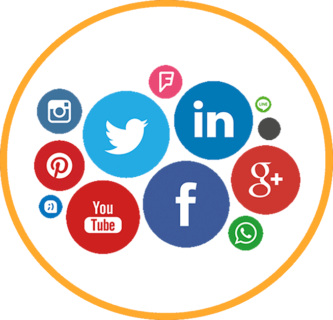 Social Media Icons Circle