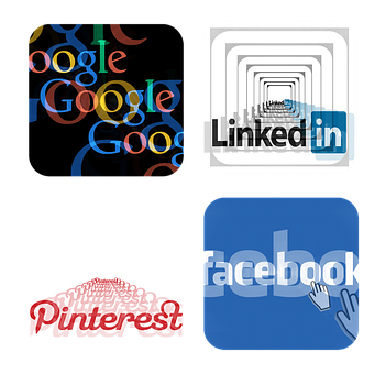 Social Media Icons Collage