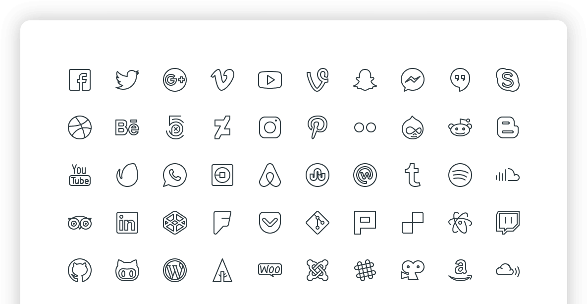 Social Media Icons Collection