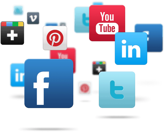 Social Media Icons Floating