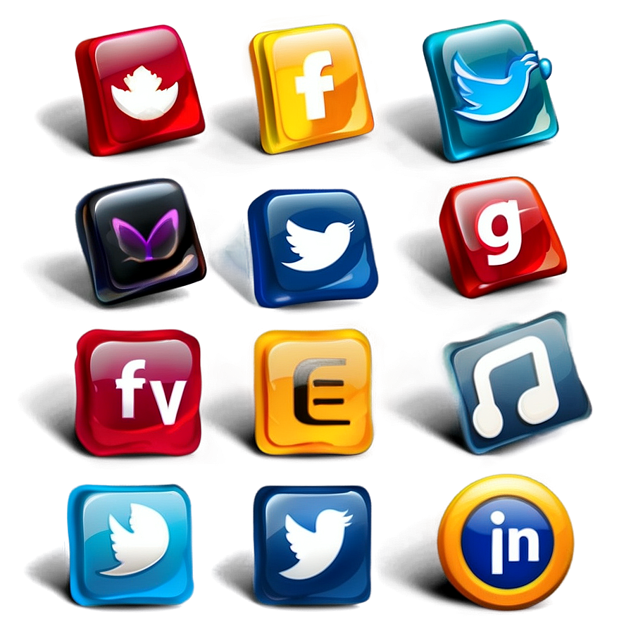 Social Media Icons For Corporate Sites Png 05252024