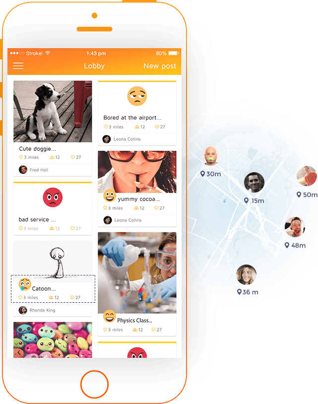 Social Networking App Interface