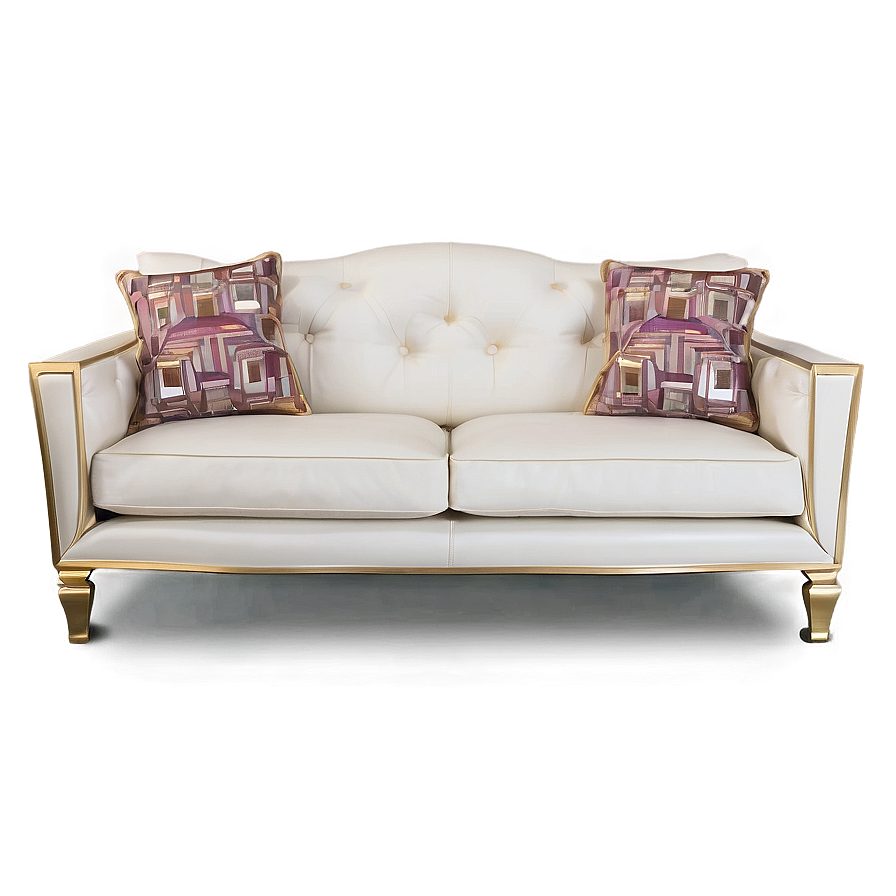 Sofa With Metal Accents Png 05252024
